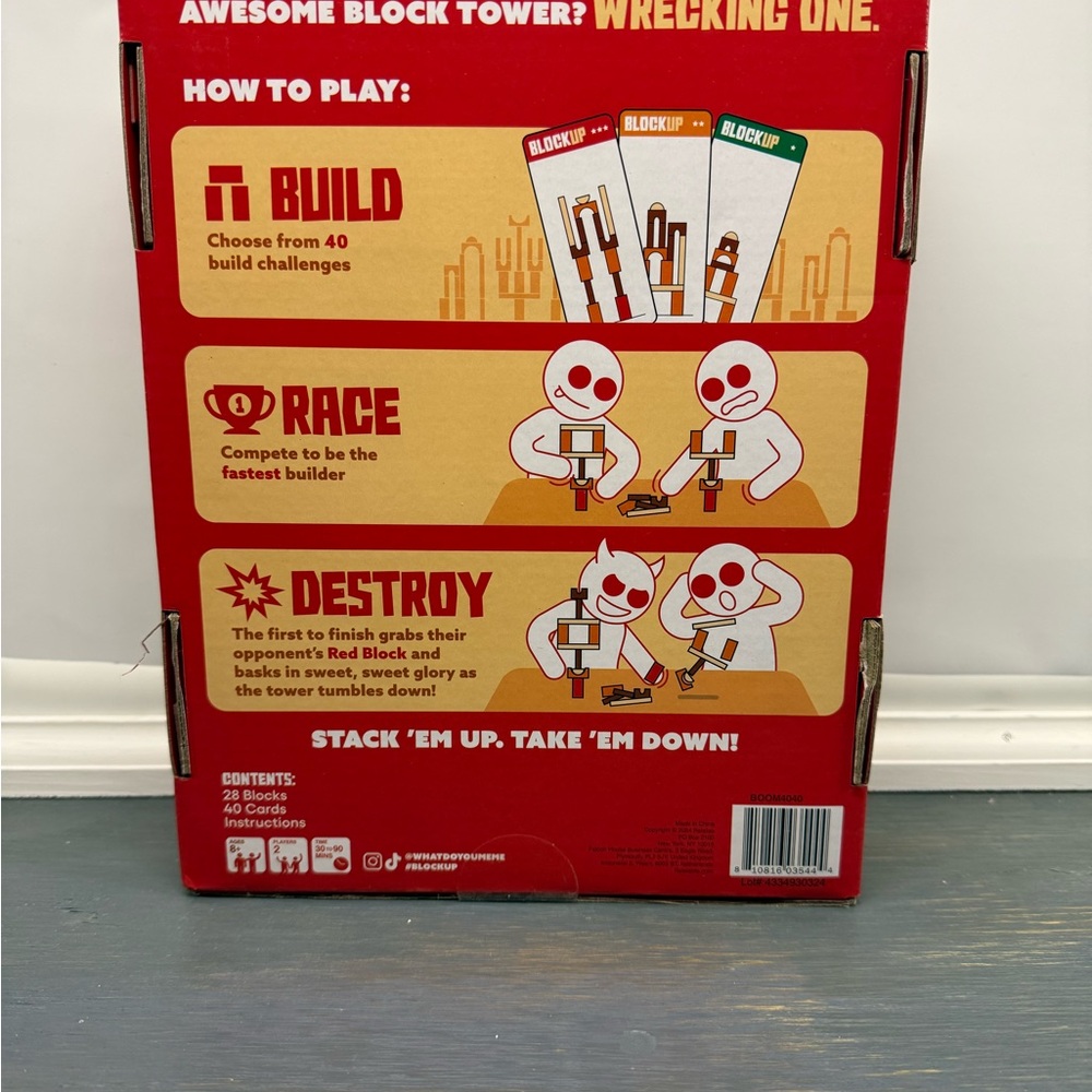 WHAT DO YOU MEME? Block Up Tower Game - Picture 2 of 4